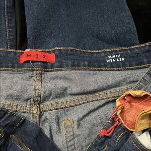 Men's Relaxed Jeans - Dark Blue